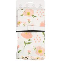Maccie Bamboo Baby Blanket - Poppy Flower